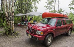 Canada, British Columbia, car camping