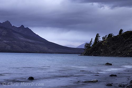 Canada, British Columbia, Chilcotin, storm over Chilko Lake,